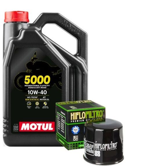 Fits: Honda CBR 900 RR Fireblade 1998 Motul 5000 10W40 Oil Filter Service Kit