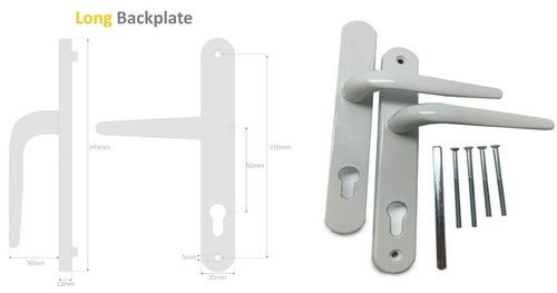 Yale Trojan Sparta UPVC Door Handle 92PZ Double Glazing Lever / Lever Pair Set