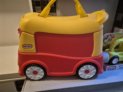 2 Bundle Little Tikes Carry Case Bus Vehicle with Handle Haulers Carey Cargo Toy — image 2
