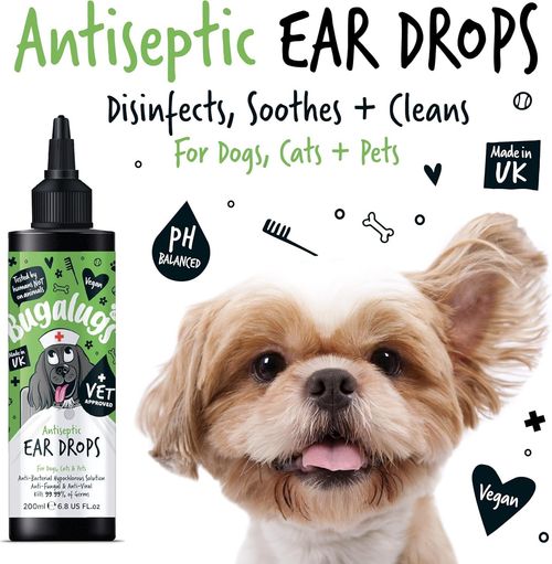 BUGALUGS Dog Ear Antiseptic Drops soothes itching & odours cleaner first aid — image 8