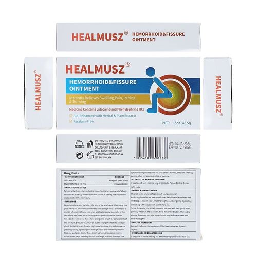 HEALMUSZ Hemorrhoid Ointment for Relief of Pain, Swelling, Discomfort, Itching — image 16
