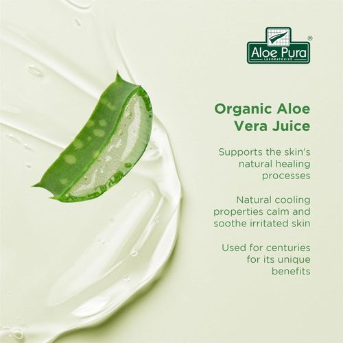 Aloe Pura,Organic Aloe Vera Gel 100ml Natural Vegan Cooling Soothing Skin — image 3