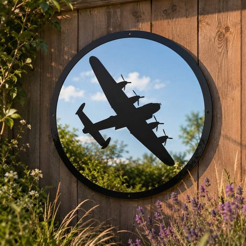 Lancaster Bomber Garden Mirror — image 1