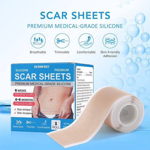 150cm Silicone Scar Tape Scar Sheets Tape Roll For Sensitive Skin Face Wrinkle — image 4