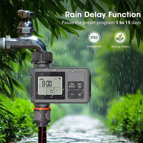 Automatic Water Timer Irrigation Watering System Sprinkler Garden Programmer Set — image 6