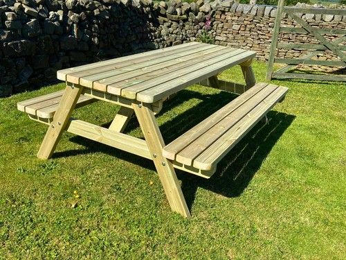 Wooden Picnic Bench/Table, Heavy Duty Pub Bench, Picnic table & Bench Set