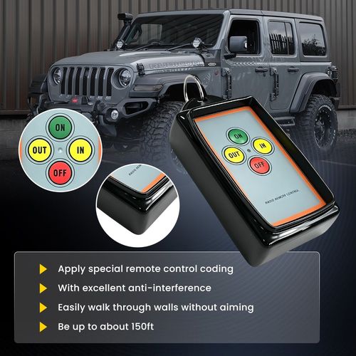 Wireless Winch Remote Control Kit 12V Receiver 150ft Twin Switch Handset Easy UK — image 7