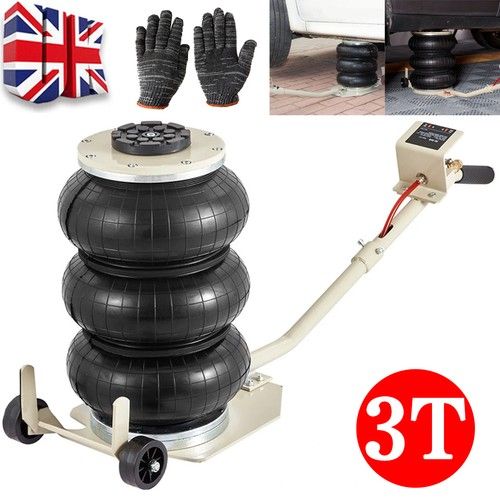 Triple Bag Air Jack 3 Ton Lifting Pneumatic for Car SUV Repair Height Up