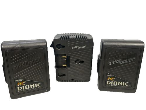 Anton Bauer Twin Charger and 2 Batteries HC Dionic — image 2