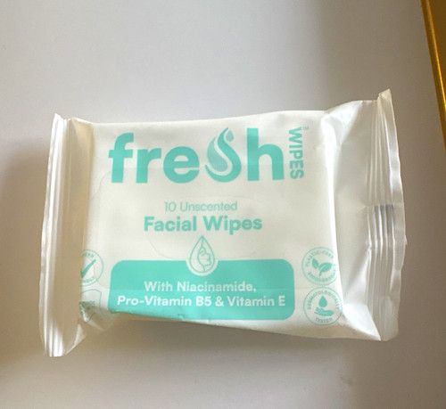 freSh Unscented Facial Wipes 10 Pack with Niacinamide, Pro-Vitamin B5 & E