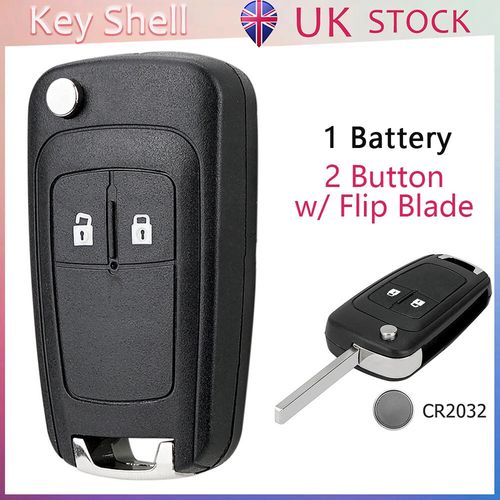 2 Button Remote Key Fob Shell Case For Vauxhall Astra Corsa Insignia Zafira Adam — image 1