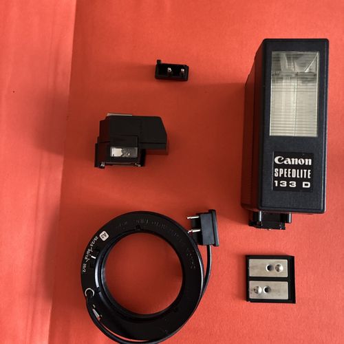 Flash Canon Speedlite 133D & L Coupler & Ring For F-1 (early) — image 1