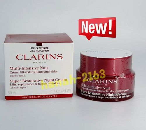 New Clarins Mlulti-Intensive Super Restorative Night Cream 50ml All Skin Types