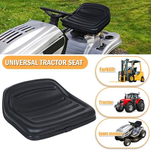 Black PVC Low Back Seat Pan for Ride on Lawn Mower Garden Tractor Universal UK — image 4