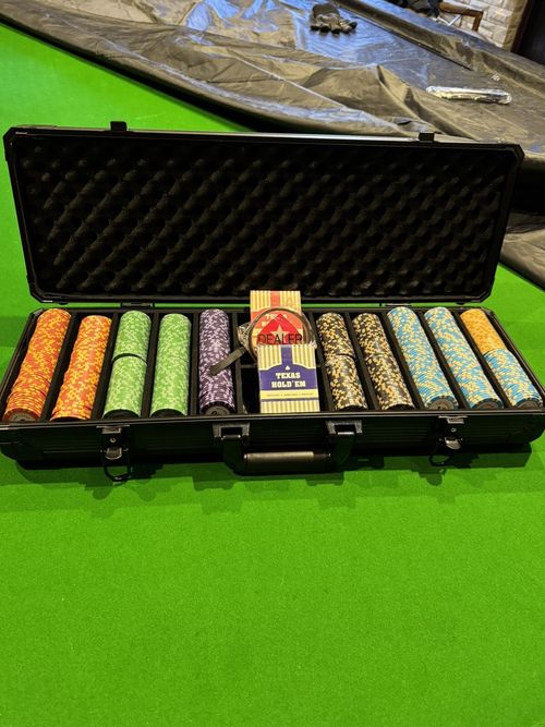 Poker Chip Set 500 Professional Casino Grade 14g Wheat Clay — image 2