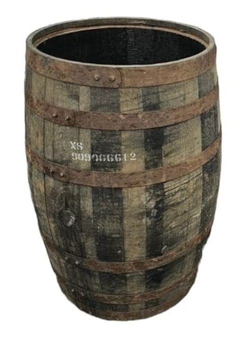 OAK WHISKY BARRELS - CHOOSE YOUR SIZE - WOODEN PLANTER / TUB / MINI POND /  POTS