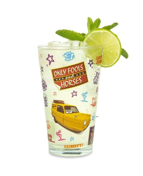 Only Fools and Horses Del Boy Trotters Official Drinking High Ball Glass Tumbler