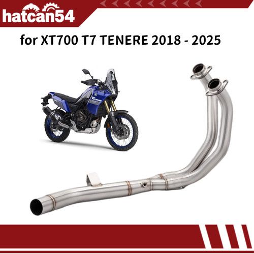 For Yamaha XTZ 700 Tenere 700 2019-2025 Exhaust Header Front Pipes Header