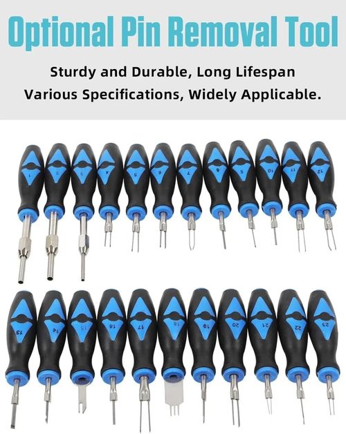 23PC Electrical Terminal Removal Tool Wiring Crimp Connector Pin Release Kit — image 5
