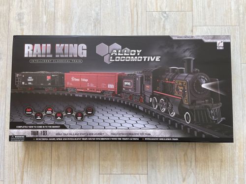XL Metal loco Steam Railway Train Set. Real steam w sounds . Classic, vintage — image 13