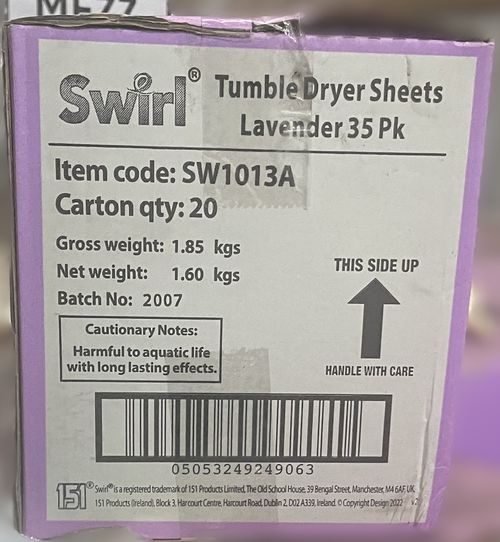 Tumble Dryer Laundry Sheets Softening Fabrics 20 Boxes x 35 sheets Lavender — image 6