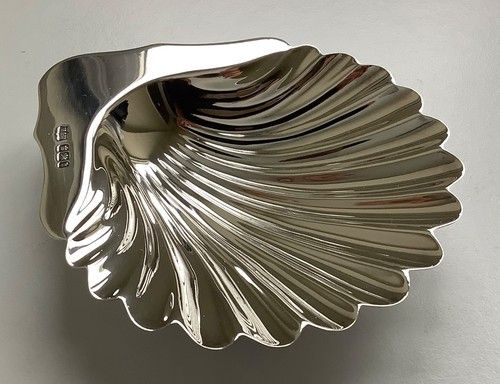 Mappin & Webb Sterling Silver Shell Dish 69 Grams 1900
