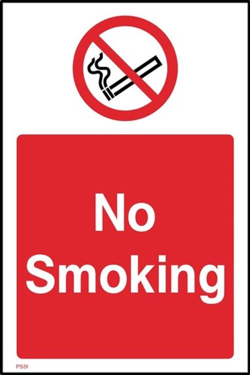 No Smoking Sign or Sticker - All Material & Size options available. (PS51)
