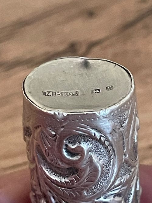 Antique Victorian Solid Silver Miniature Perfume Scent Bottle Birm 1898 — image 10