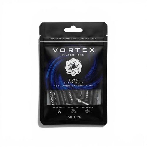 Vortex Filters 5.9mm - 50x Active Carbon Super Slim Filter - Charcoal Tips Roach
