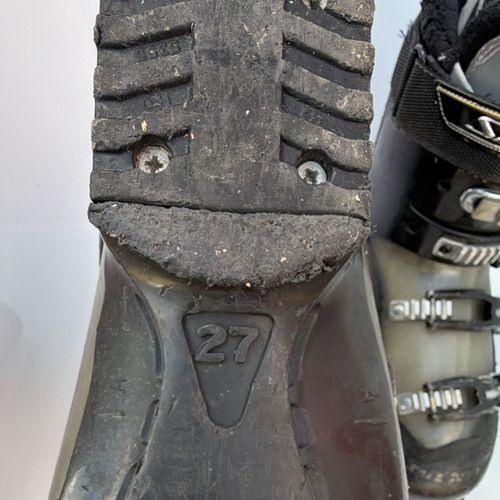 Salomon Mission 6 Men’s Ski Boots Size 27 100mm Last Stiff Flex Black/Grey — image 10