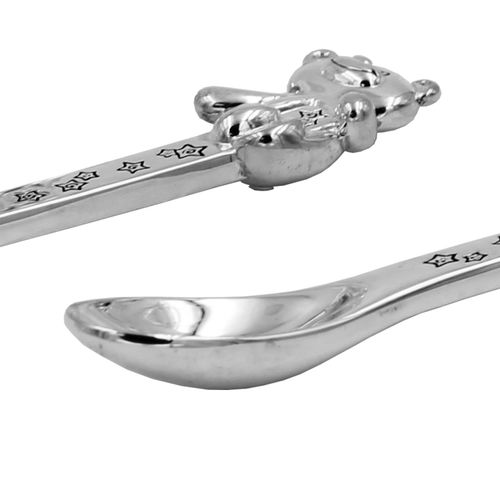 Little Star Silver Plated Egg Cup, Napkin Ring and Spoon Set — image 4