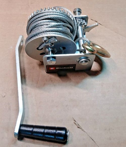 Manual Cable Winch TC-WI 500 500kg 10m Wire Cable Safety Hook Einhell — image 4