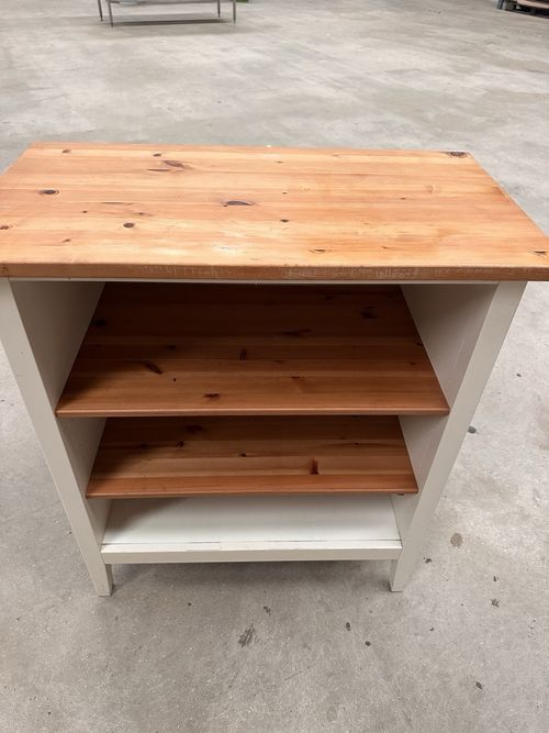 Ikea Visdalen Baby Changing Table White Brown with Storage — image 5