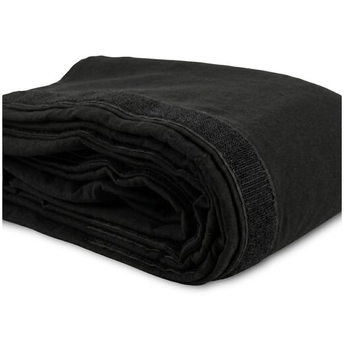 BeamZ Pro STAGE-SKIRT320 Hook and Loop Stage Valance 80x600cm - Black — image 1
