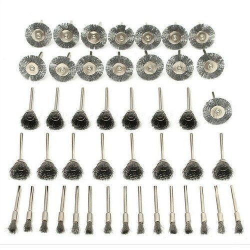 90XStainless Steel Wire Bowl Mix Brush Kit For Dremel Rotary Tool Accessories