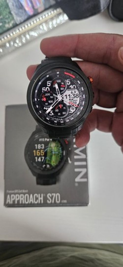 Garmin Approach S70 47mm Golf GPS Watch - Black (010-02746-12)