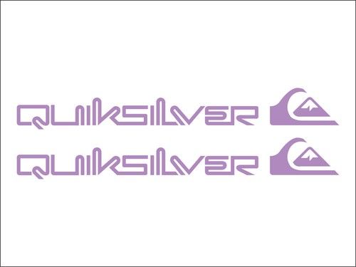 2no QUICKSILVER Self Adhesive Vinyl Decals Surf/Skate/Car Stickers