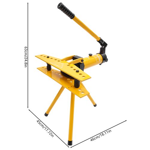 6 Dies 10T Hydraulic Pipe Bender Tube Bending Machine 13-34mm Pipe Diameter Tool — image 4