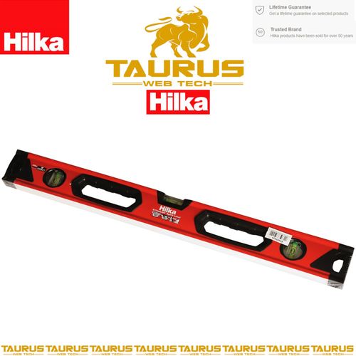 24" HILKA 610mm Spirit Level Aluminium Frame Shock Proof Vertical Hori DIY Vial — image 2