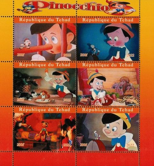 Pinocchio 2022 MNH stamp sheetlet