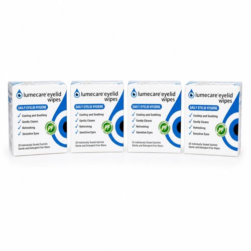 Lumecare Eyelid Wipes 4 Pack - 80 Sachets Daily Eyelid Hygiene Sensitive Eyes — image 1