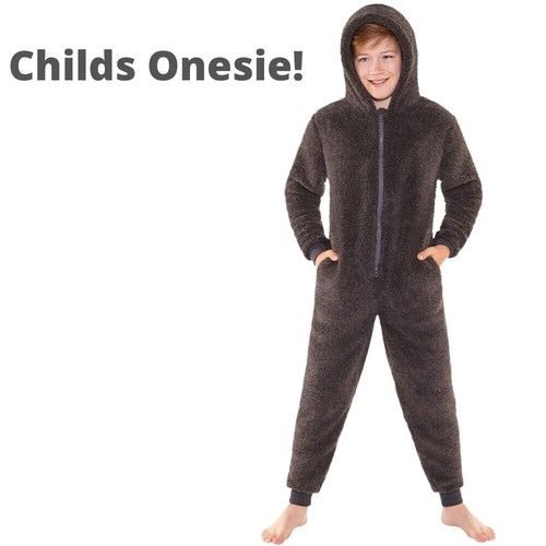 Mens Boys Unisex Fleece 1Onesie Hooded Jumpsuit Gaming Just Essentials Bedlam