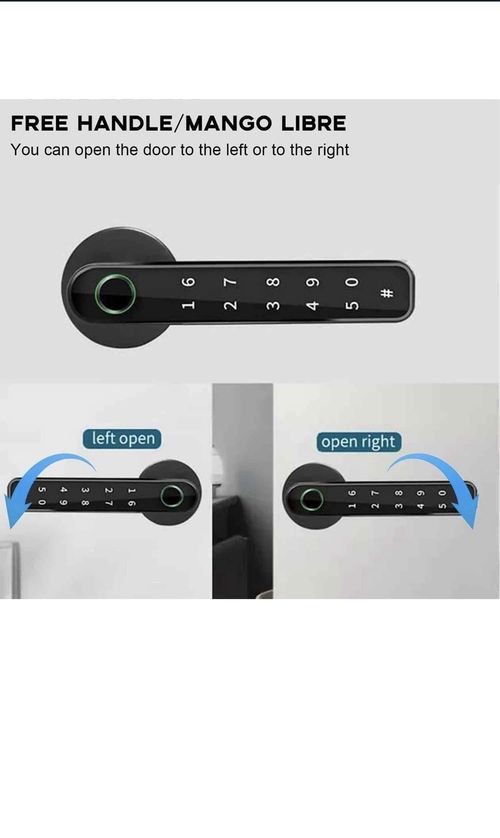 TEKXDD Smart 4-in-1 Lock Door Handle Electronic Password Bluetooth Fingerprint — image 2