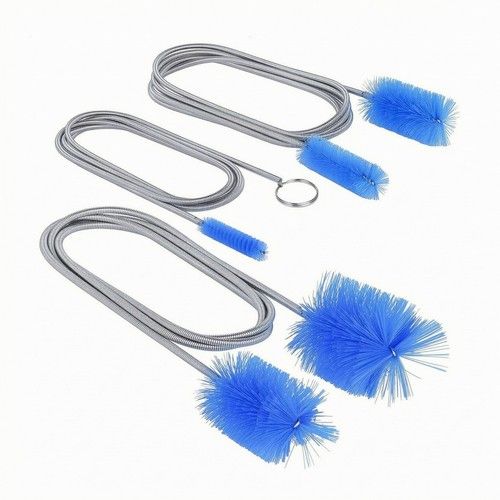3 Pieces Drain Cleaning Brush Set Nylon Bristles Pipe Cleaning Brush For