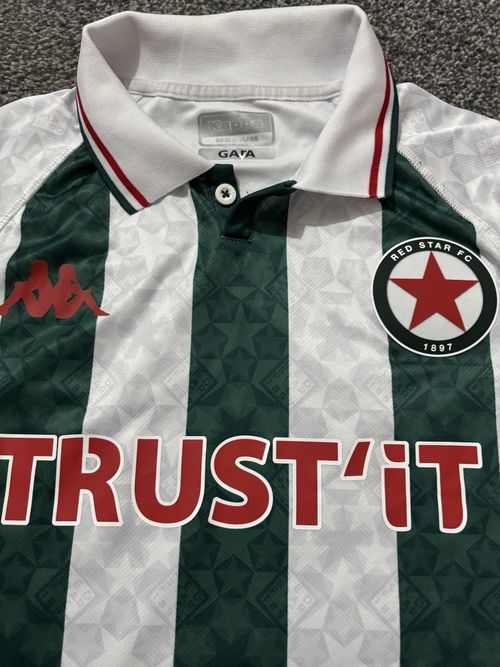 Red Star Paris Home Shirt 2024/25 Medium Official Kappa — image 2