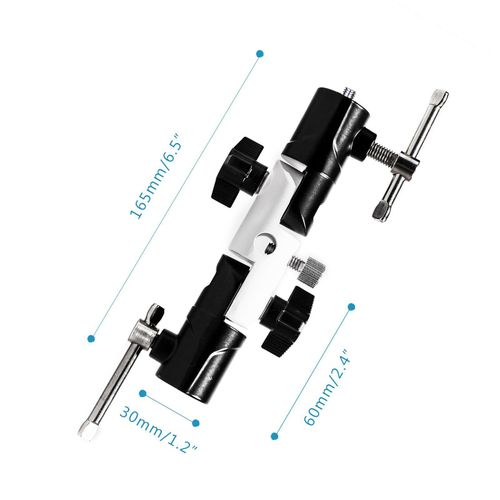 Umbrella Flash Adapter Swivel Light Stand Mount Bracket Studio Metal Holder UK — image 6