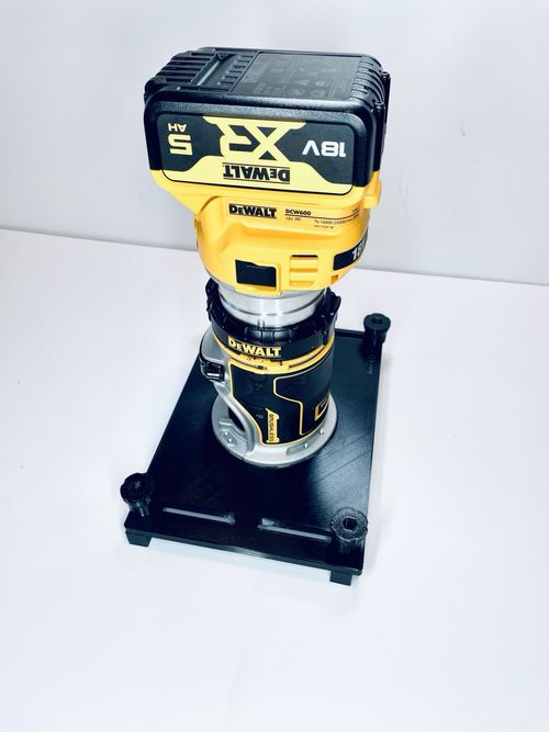 DeWalt DCW600 Router Edge Guide Adjustable Parallel Adapter Jig for Trim Routing — image 15