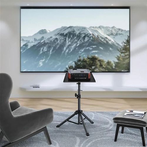 DVD Projector Bracket Laptop DJ Tripod Stand Adjustable Height with Tripod Trays — image 8