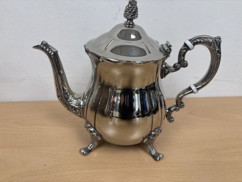 Vintage Victorian Style Silver Plate Tea Coffee Service Set 4pc Floral Ornate — image 4