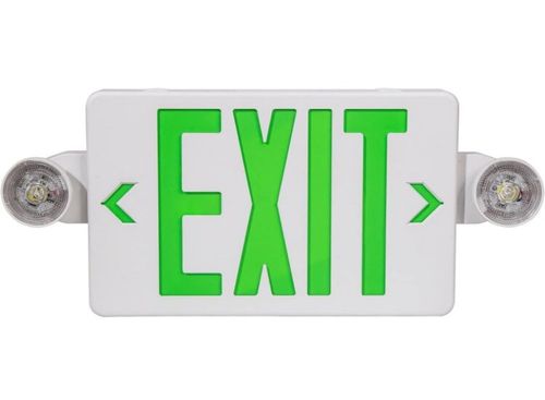 Green LED Exit Sign Emergency Light Adjustable Lamps Exit Combo UL listed 6 Pack — image 7